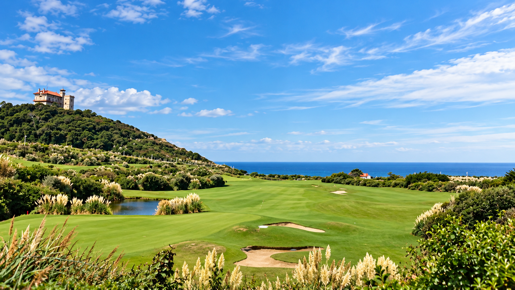 Golf d'Ilbarritz face à l'océan à Bidart